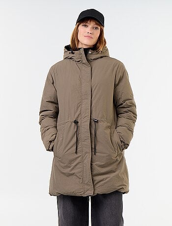 Parka longue réversible