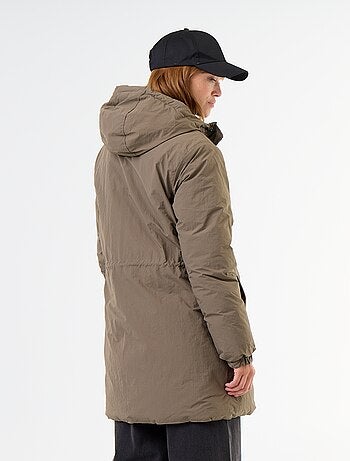 Parka longue réversible