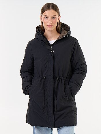 Parka longue réversible