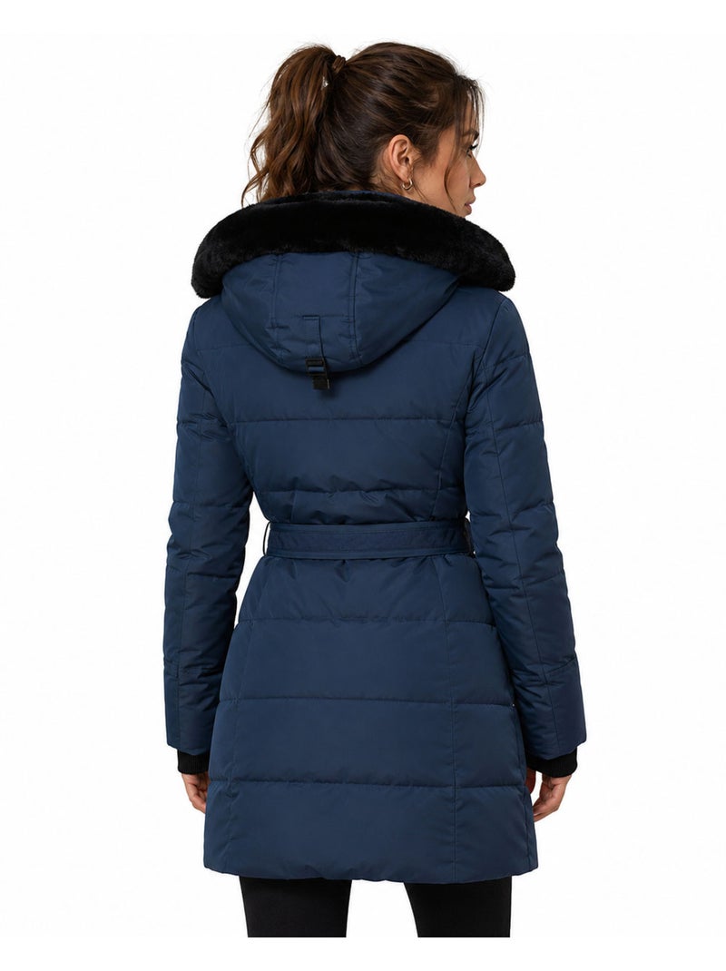 Parka matelassée à capuche bettinoral – kaporal Bleu marine - Kiabi