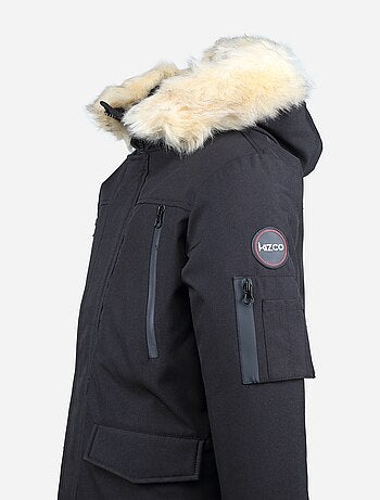 Parka met afneembare bontvoering - Kizco