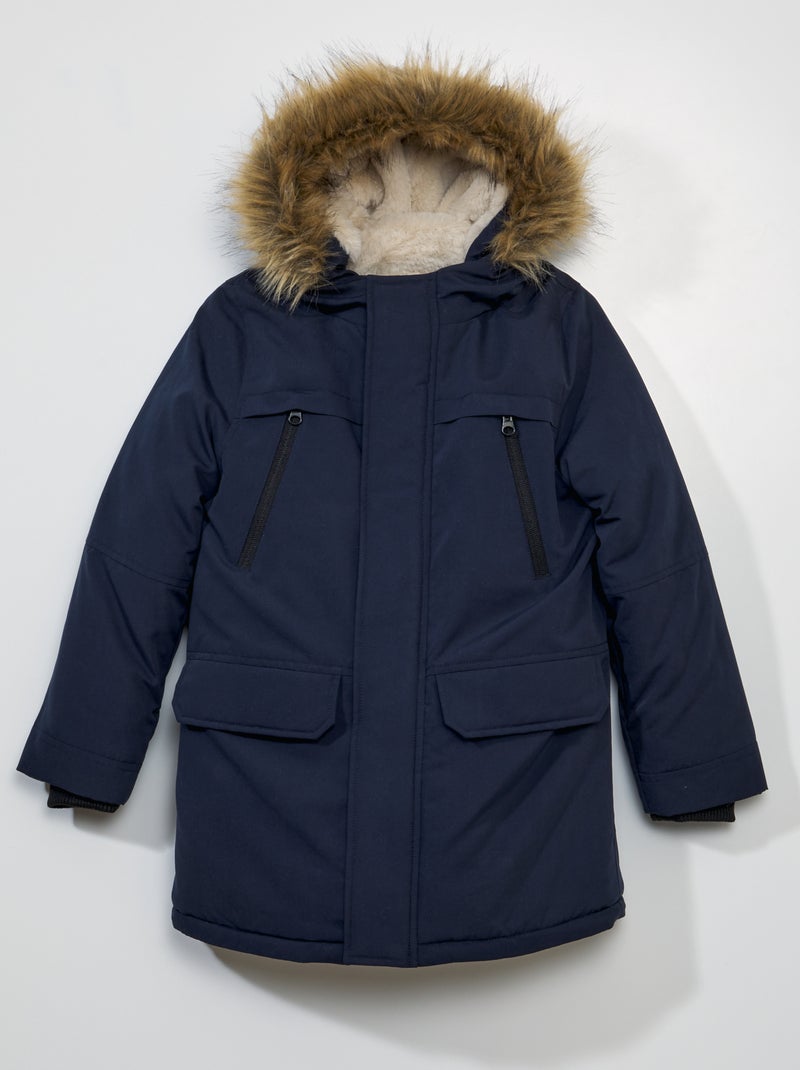 Parka met capuchon - Altijd superwarm GROEN - Kiabi