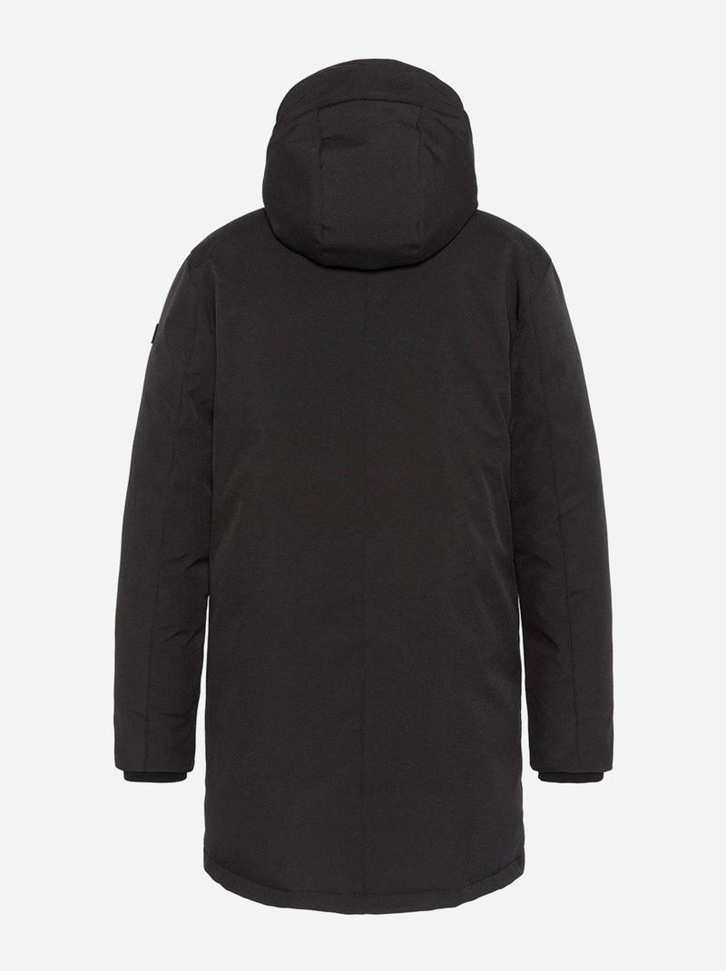Parka met capuchon - schott Zwart - Kiabi