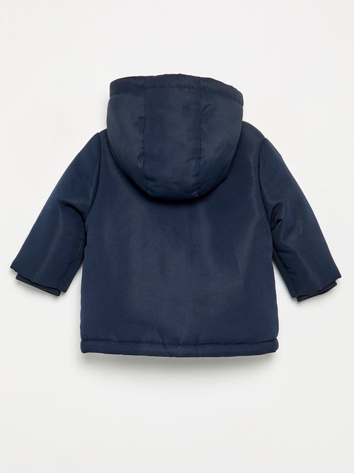 Parka met capuchon en schapenvachtvoering - Kiabi Parka met capuchon en schapenvachtvoering - Kiabi
