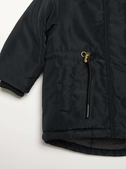 Parka met capuchon en voering van imitatiebont - Kiabi