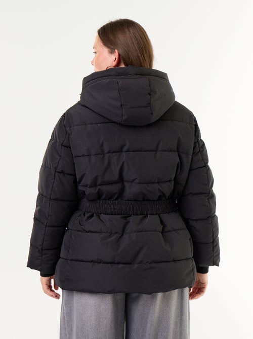 Parka met capuchon gevoerd met imitatiebont - Kiabi Parka met capuchon gevoerd met imitatiebont - Kiabi