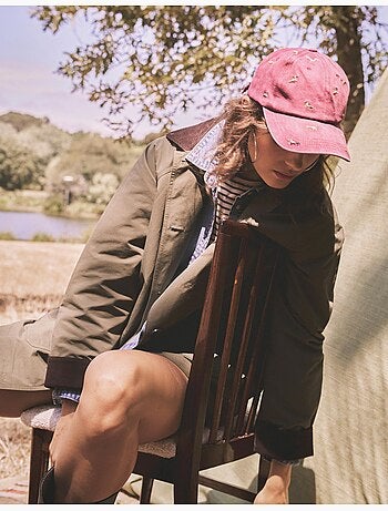 Parka met ribfluwelen kraag, mo fashion