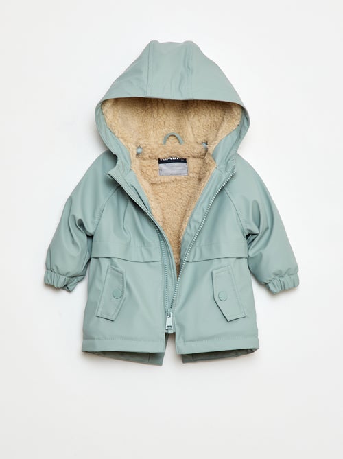 Parka met voering van imitatieschapenvacht - Kiabi