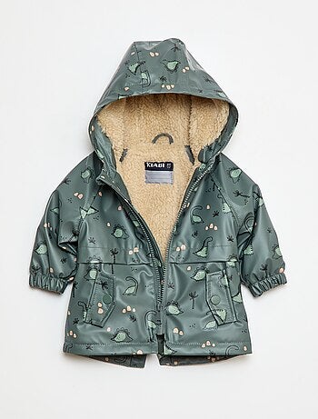 Parka met voering van imitatieschapenvacht