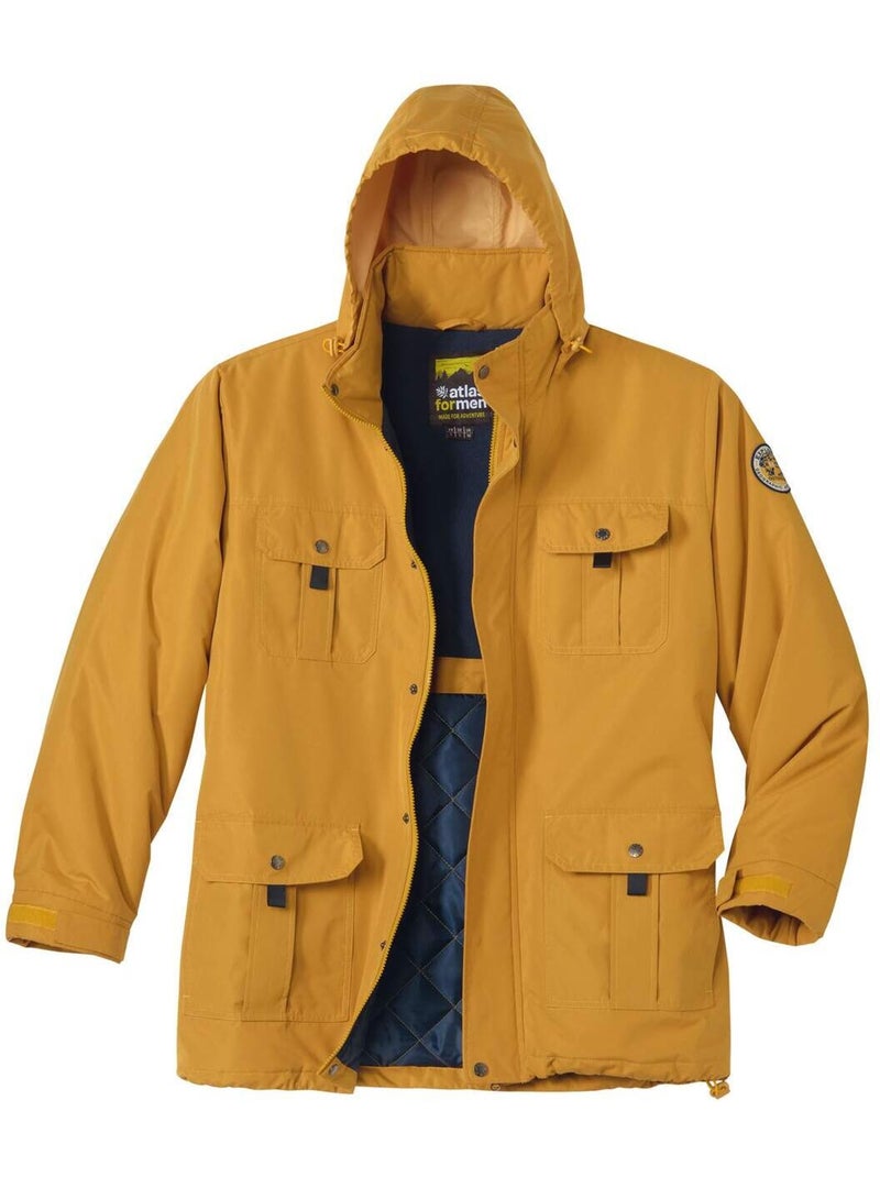 Parka multipoche en microfibre   - atlas for men Jaune foncé - Kiabi