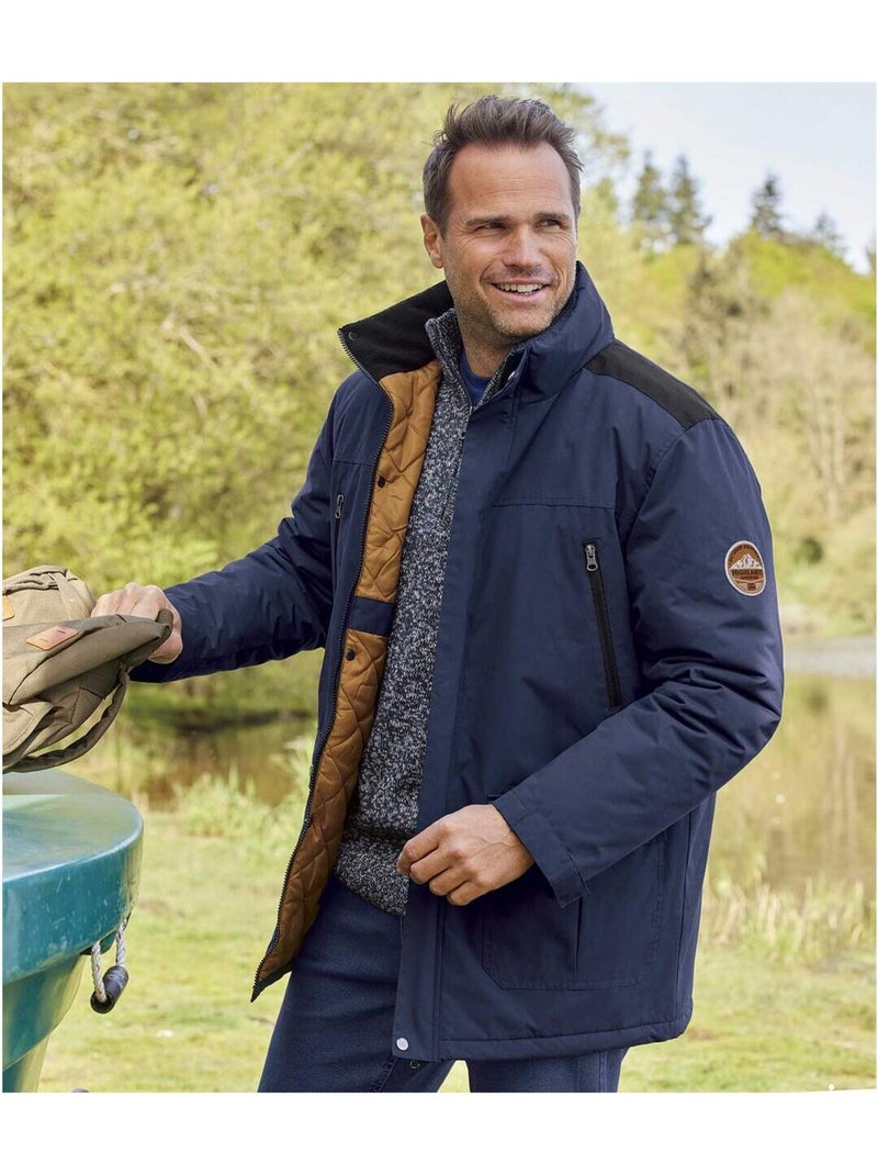 Parka multipoche wood winter  - atlas for men Bleu marine - Kiabi