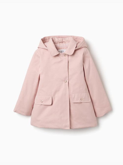 Parka rembourrée avec capuche amovible et poches - Kiabi