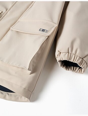 Parka rembourrée avec capuche et poches avant