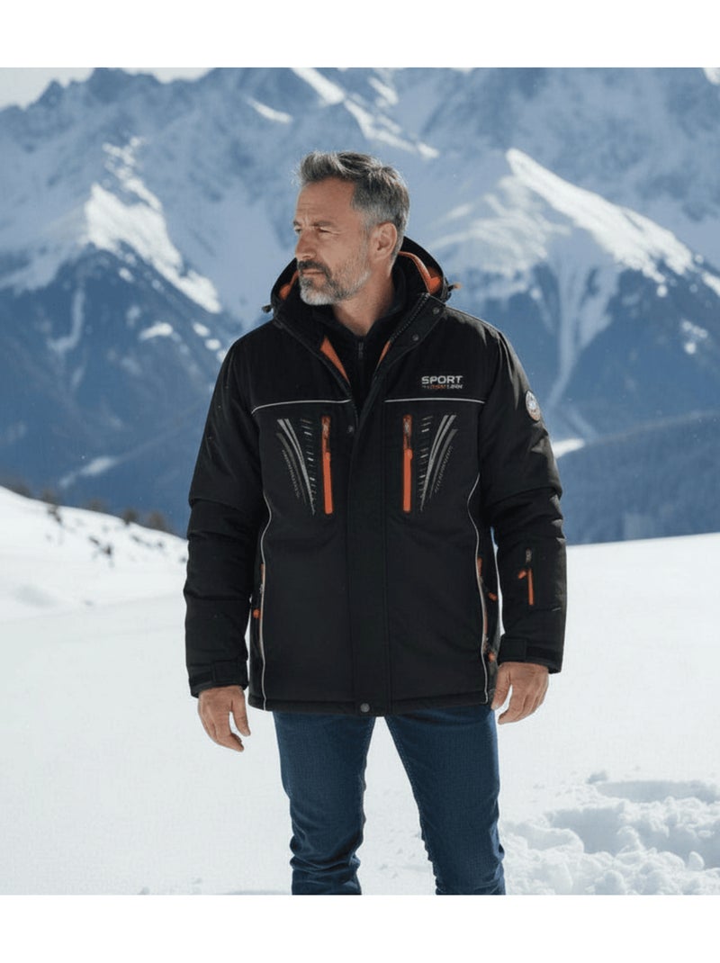 Parka ski winter sport  - atlas for men Noir - Kiabi
