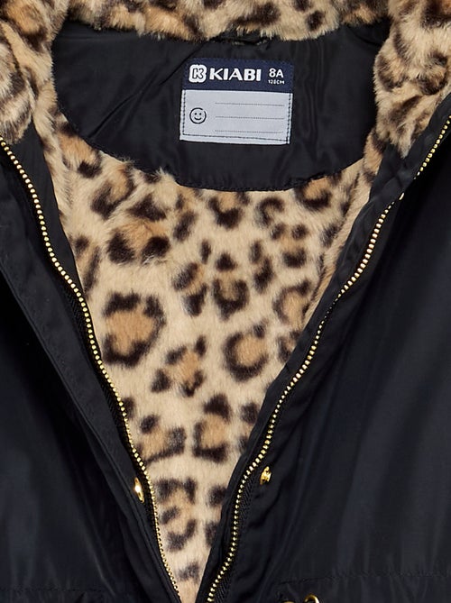 Parka souple à capuche à fausse fourrure - Kiabi Parka souple à capuche à fausse fourrure - Kiabi
