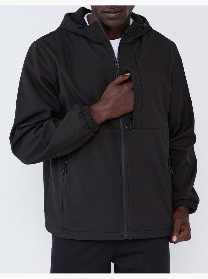 Parka technique avec capuche, mo fashion Noir - Kiabi