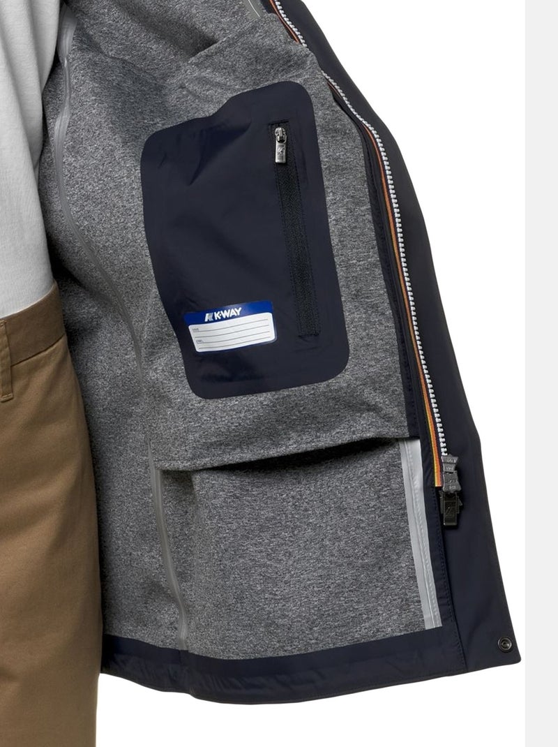 Parka Tommy Bonded Jersey - K-Way Bleu - Kiabi