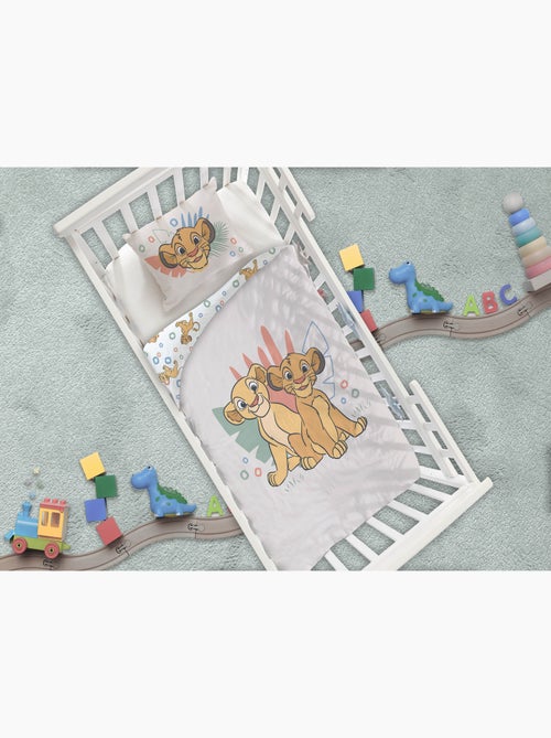 Parure Bébé Disney Le Roi Lion 100x140cm + Taie 40x60cm – Simba & Nala – 100% Coton – Licence Offici - Kiabi