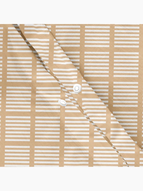 Parure de couette 100 % coton à losanges avec taie(s), fermeture pression - gamusi. - Kiabi