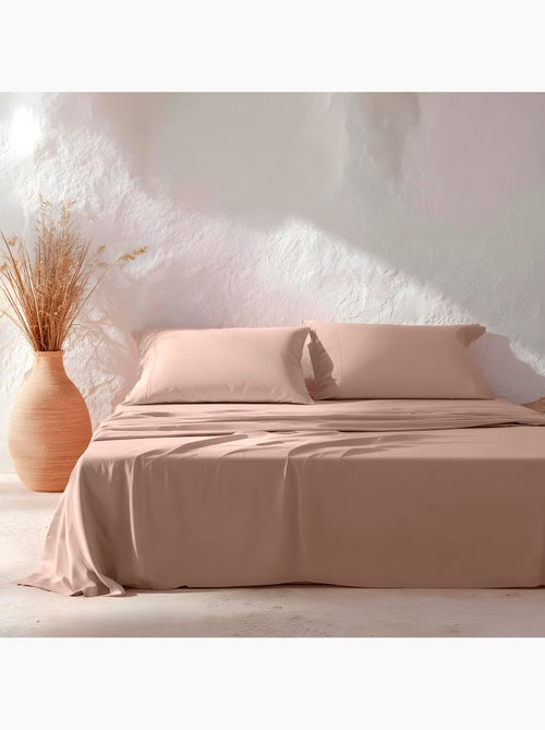 Parure de draps 100% coton, unie - Gamusi. - Kiabi