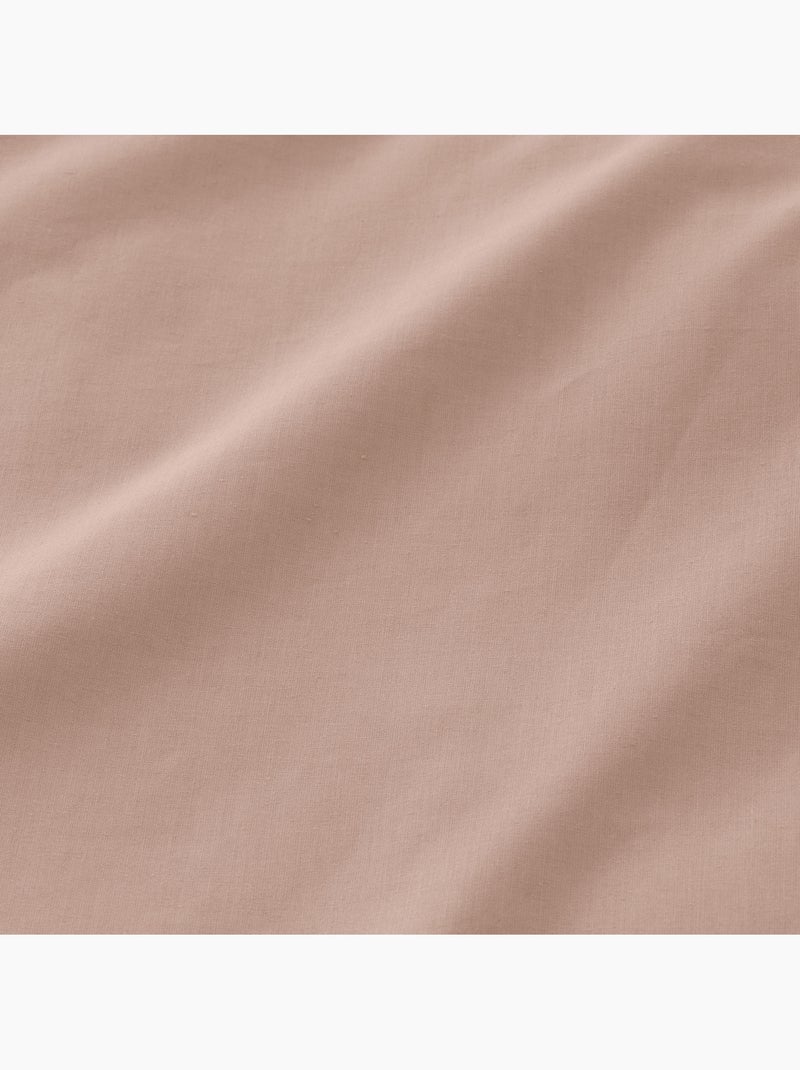 Parure de draps 100% coton, unie - Gamusi. Rose - Kiabi