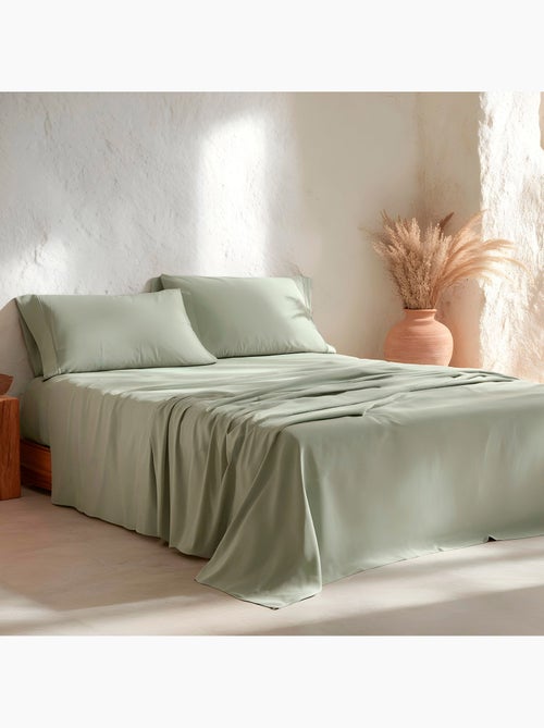 Parure de draps 100% coton, unie - Gamusi. - Kiabi