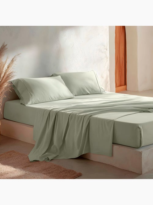 Parure de draps 100% coton, unie - Gamusi. - Kiabi