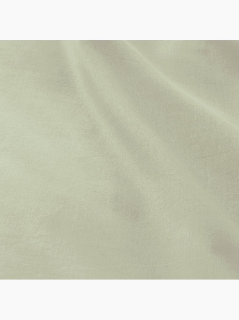 Parure de draps 100% coton, unie - Gamusi. Vert d'eau - Kiabi