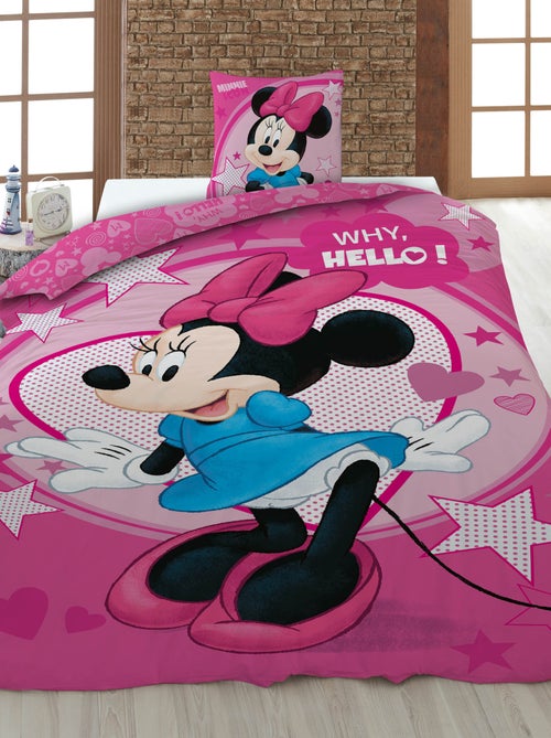 Parure de draps 'Disney' 1 personne - 2 pièces : 1 housse de couette + 1 taie d'oreiller - Kiabi