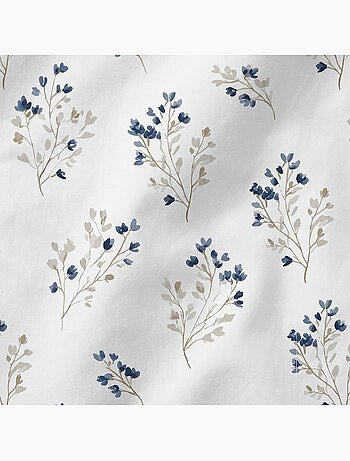 Parure de housse de couette 100% coton motif floral, taie d'oreiller incluse - Gamusi