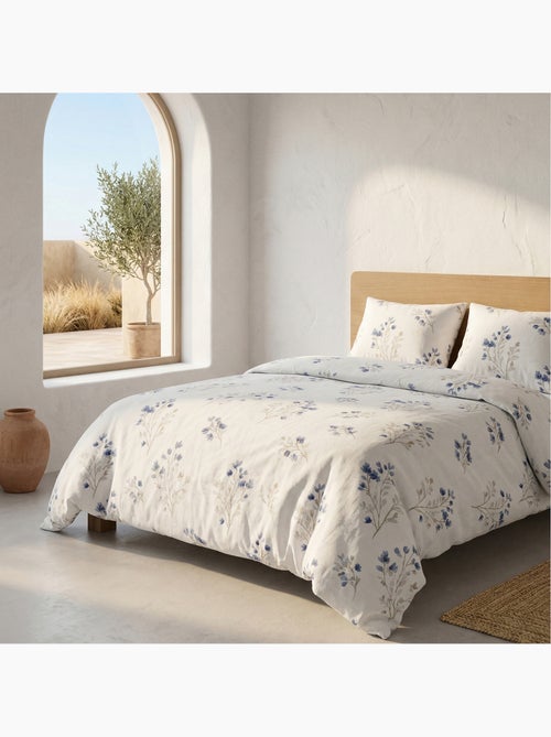 Parure de housse de couette 100% coton motif floral, taie d'oreiller incluse - Gamusi - Kiabi Parure de housse de couette 100% coton motif floral, taie d'oreiller incluse - Gamusi - Kiabi