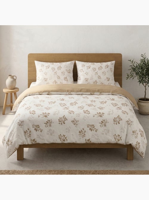 Parure de housse de couette 100% coton motif floral, taie d'oreiller incluse - Gamusi - Kiabi Parure de housse de couette 100% coton motif floral, taie d'oreiller incluse - Gamusi - Kiabi