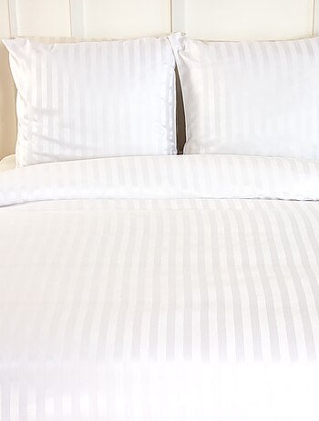Parure de lit 1 ou 2 personnes en satin + 2 taies