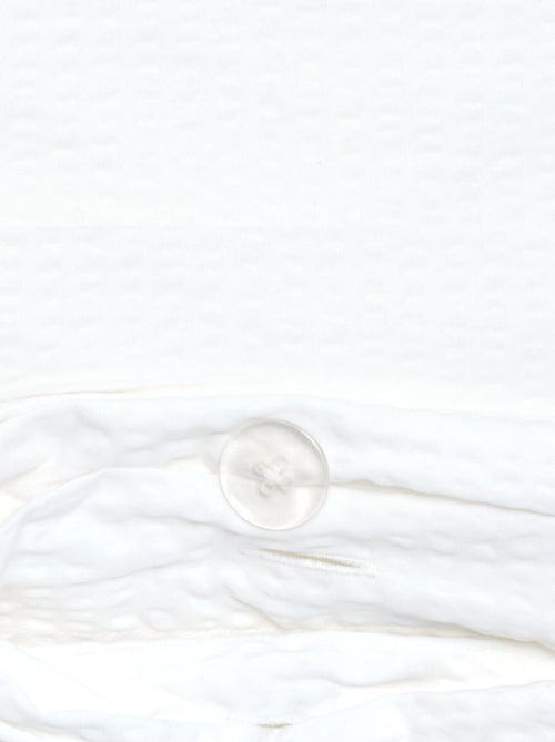 Parure de lit 1 personne - 140 x 200 cm en seersucker - Kiabi Parure de lit 1 personne - 140 x 200 cm en seersucker - Kiabi