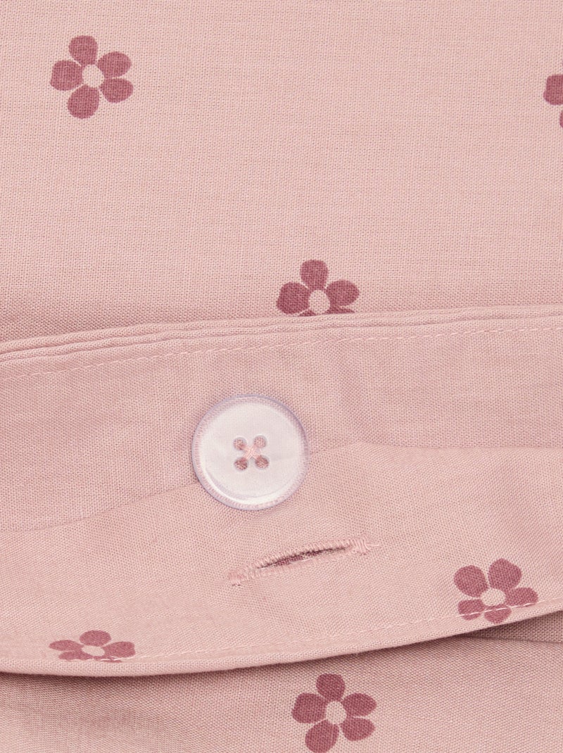 Parure de lit 1 personne - Housse de couette + taie d'oreiller - KIABI Home Rose - Kiabi