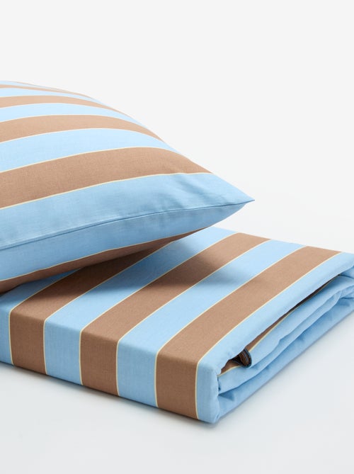 Parure de lit 1 personne (140 x 200 cm) en coton - Kiabi