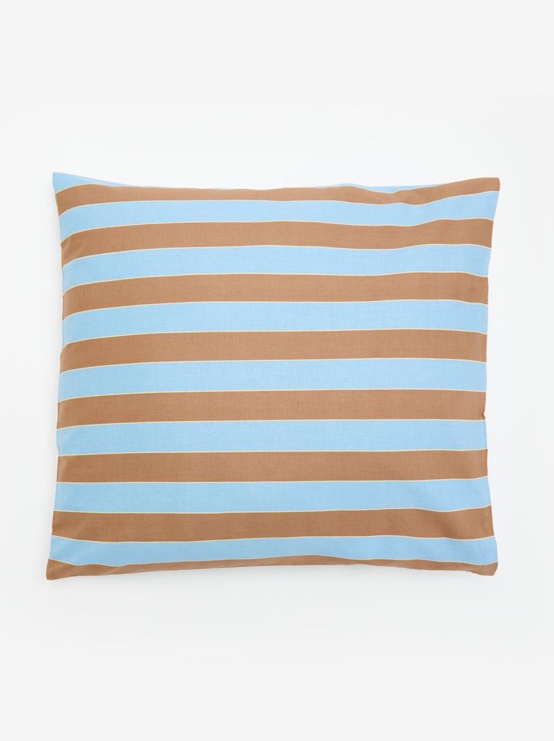 Parure de lit 1 personne (140 x 200 cm) en coton Bleu - Kiabi