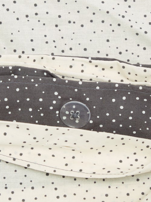 Parure de lit 1 personne (140 x 200 cm) en coton - Kiabi Parure de lit 1 personne (140 x 200 cm) en coton - Kiabi