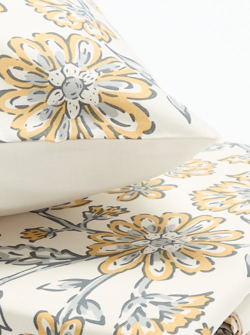 Parure de lit 1 personne (140 x 200 cm) en coton - Kiabi