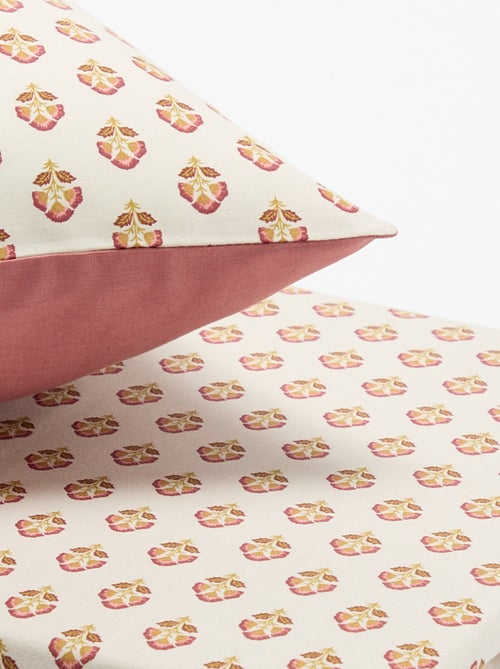 Parure de lit 1 personne (140 x 200 cm) en coton - Kiabi Parure de lit 1 personne (140 x 200 cm) en coton - Kiabi