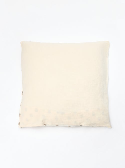 Parure de lit 1 personne 140 x 200 cm en gaze de coton - Kiabi