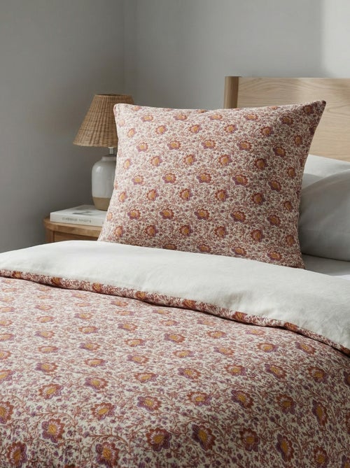 Parure de lit 1 personne (140 x 200cm) en coton 57 fils - Kiabi Home - Kiabi