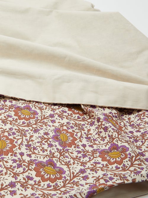 Parure de lit 1 personne (140 x 200cm) en coton 57 fils - Kiabi Home - Kiabi