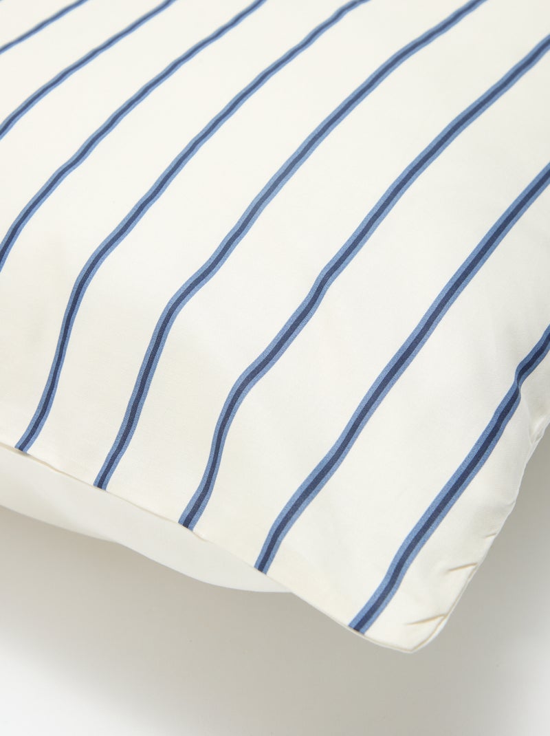 Parure de lit 1 personne (140 x 200cm) en coton 57 fils - Kiabi Home Bleu - Kiabi