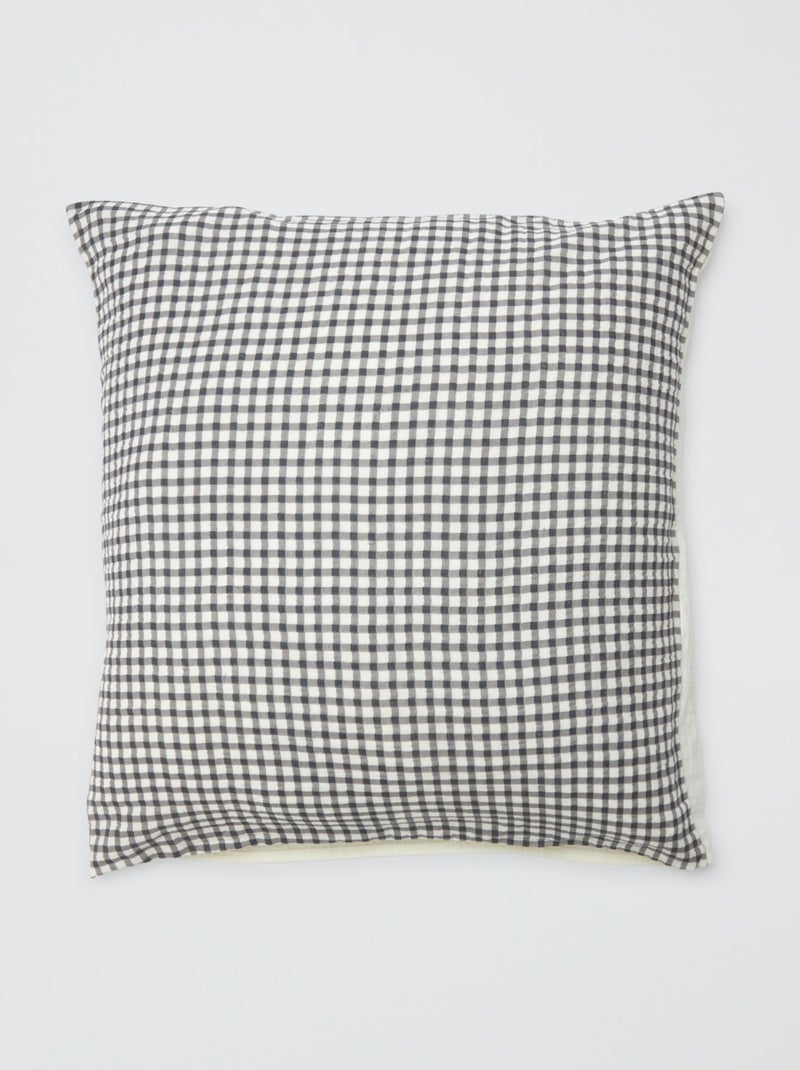 Parure de lit 1 personne (140 x 200cm) en gaze de coton - Kiabi Home Gris - Kiabi