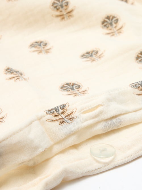 Parure de lit 1 personne (140 x 200cm) en gaze de coton - Kiabi Home - Kiabi