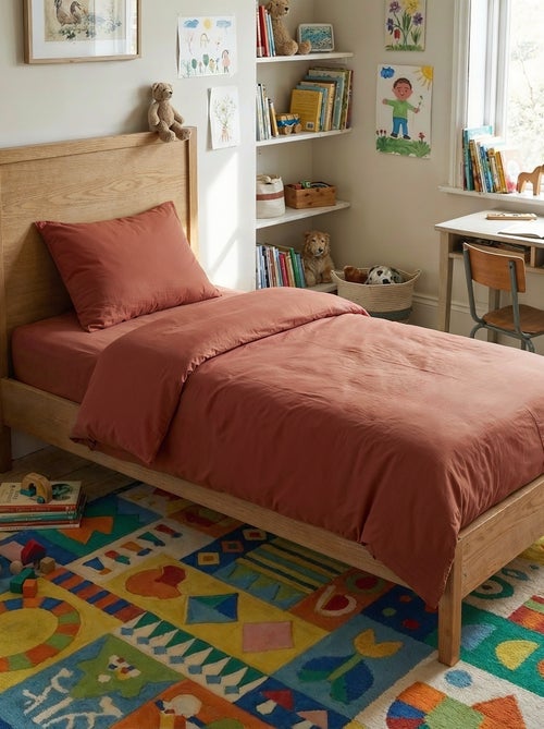 Parure de lit 1 personne (140 x 200cm) en gaze de coton - Kiabi Home - Kiabi