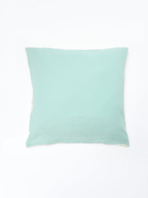 Parure de lit 1 personne 140 x 200cm en gaze de coton - Kiabi Parure de lit 1 personne 140 x 200cm en gaze de coton - Kiabi
