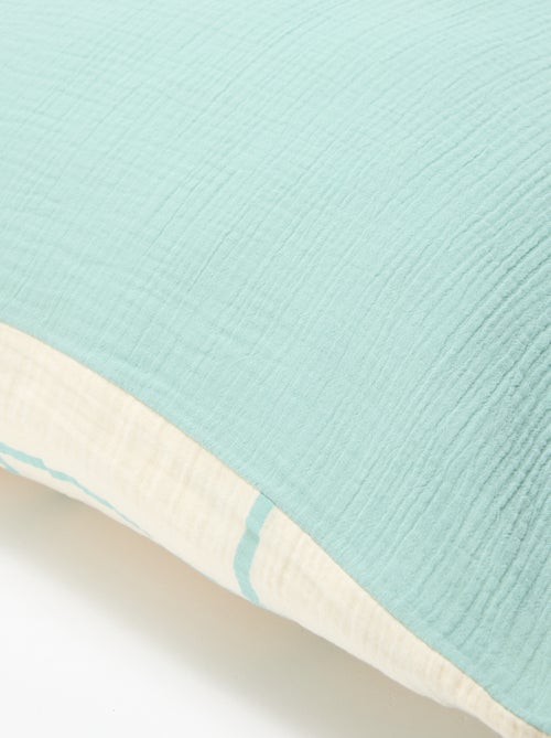 Parure de lit 1 personne 140 x 200cm en gaze de coton - Kiabi Parure de lit 1 personne 140 x 200cm en gaze de coton - Kiabi