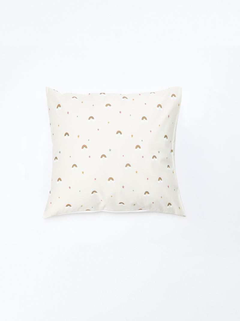 Parure de lit 1 personne 140x200 cm en coton Beige - Kiabi